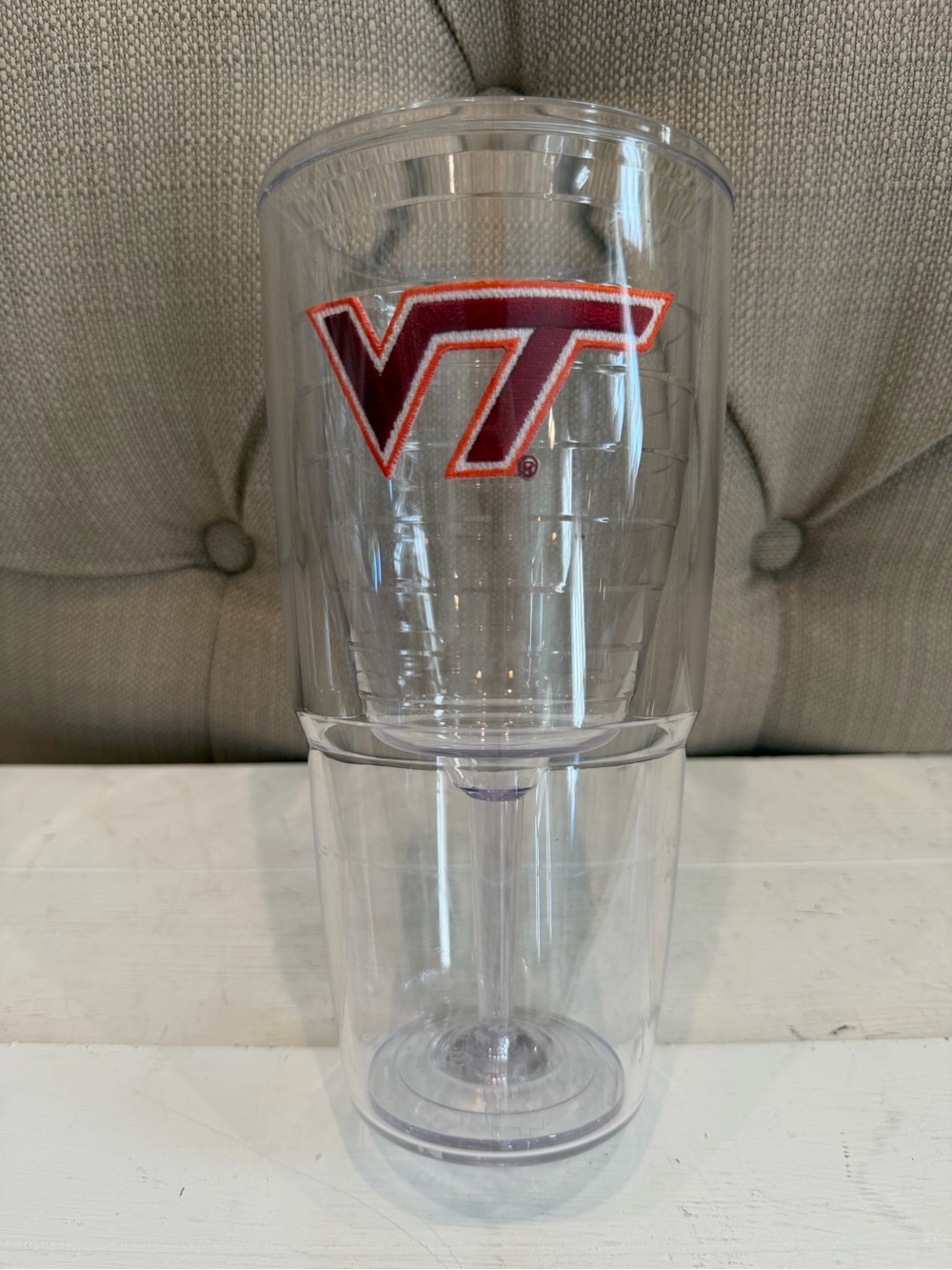 Tervis  Virginia Tech Hokies Emblem Wine  Tumbler embedded maroon VT logo 160z